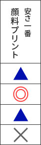 顔料染め：裏抜け▲ 再現度◎ 肌触り▲